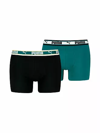 PUMA | Boxer da uomo Dual Logo, confezione da 2 | petrol